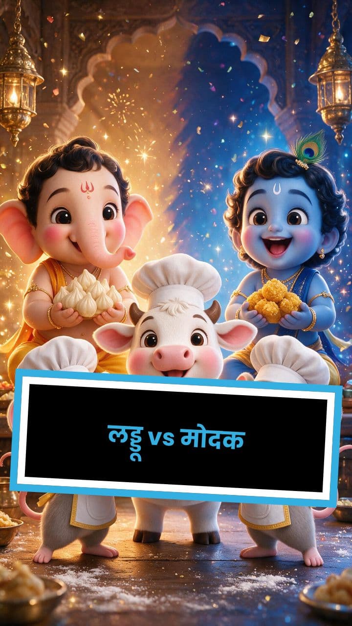 लड्डू vs मोदक