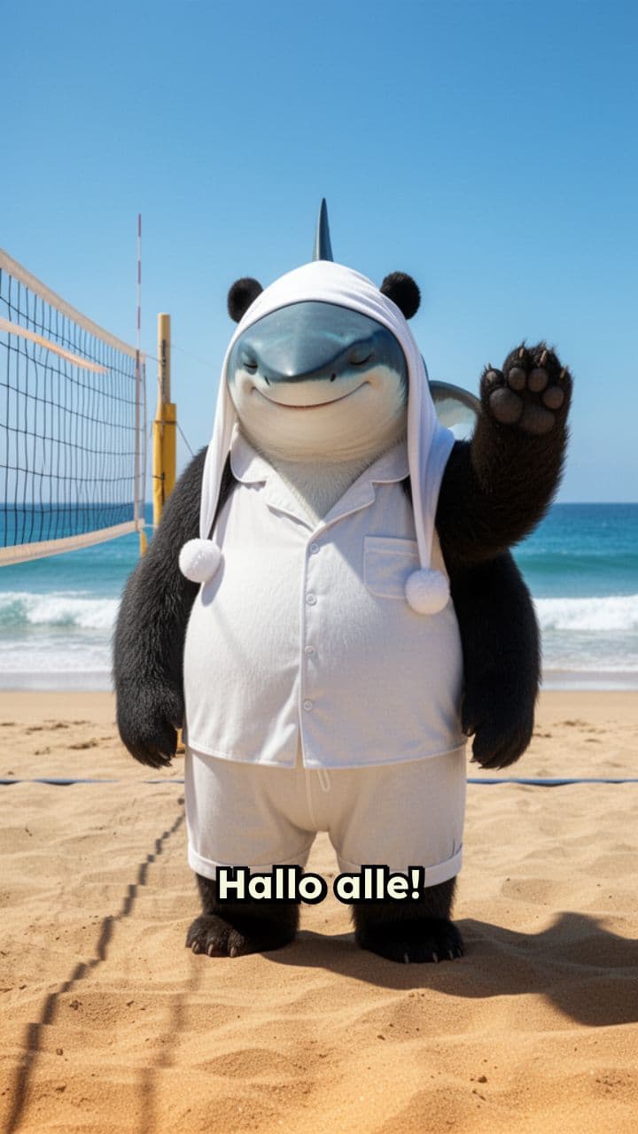 Harkonnen Schlafmeister: Schlafender Volleyball-Pandahai