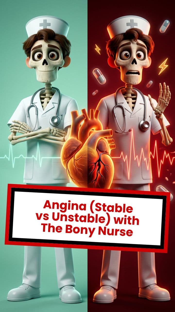 Angina (Stable vs Unstable) with The Bony Nurse