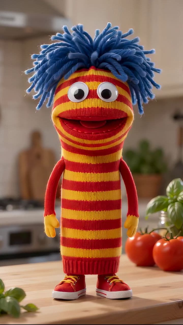 Sock Puppet Pizza Party
