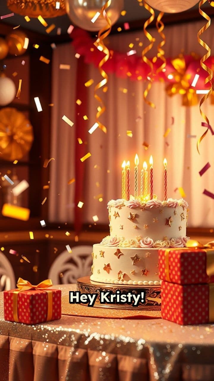 Justin's Birthday Wish for Kristy