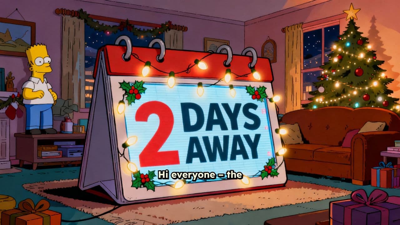 Château de Crouch Christmas Gathering Reminder