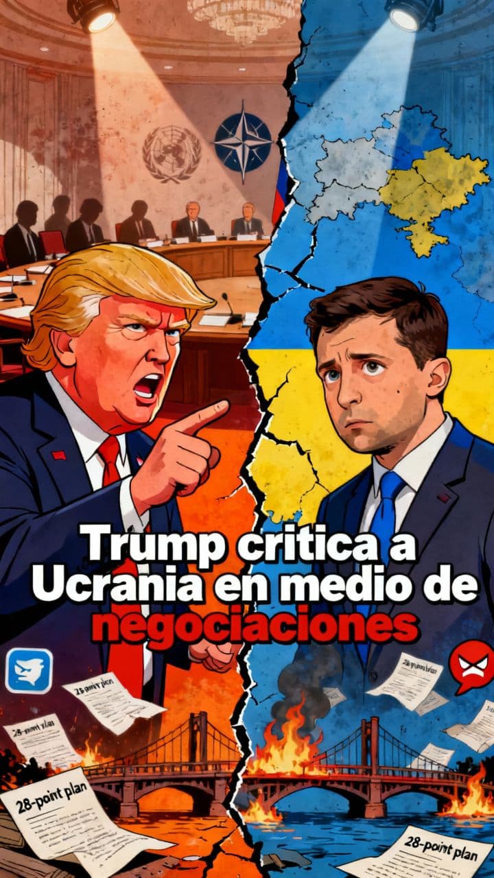Trump critica a Ucrania en medio de negociaciones