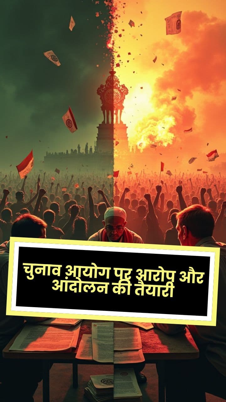 चुनाव आयोग पर आरोप और आंदोलन की तैयारी