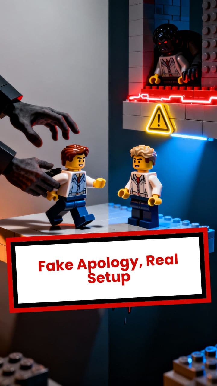 Fake Apology, Real Setup