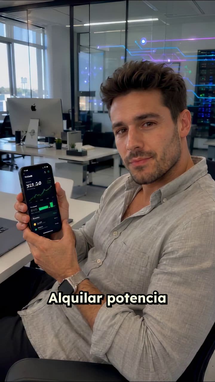 Gana alquilando potencia de IA