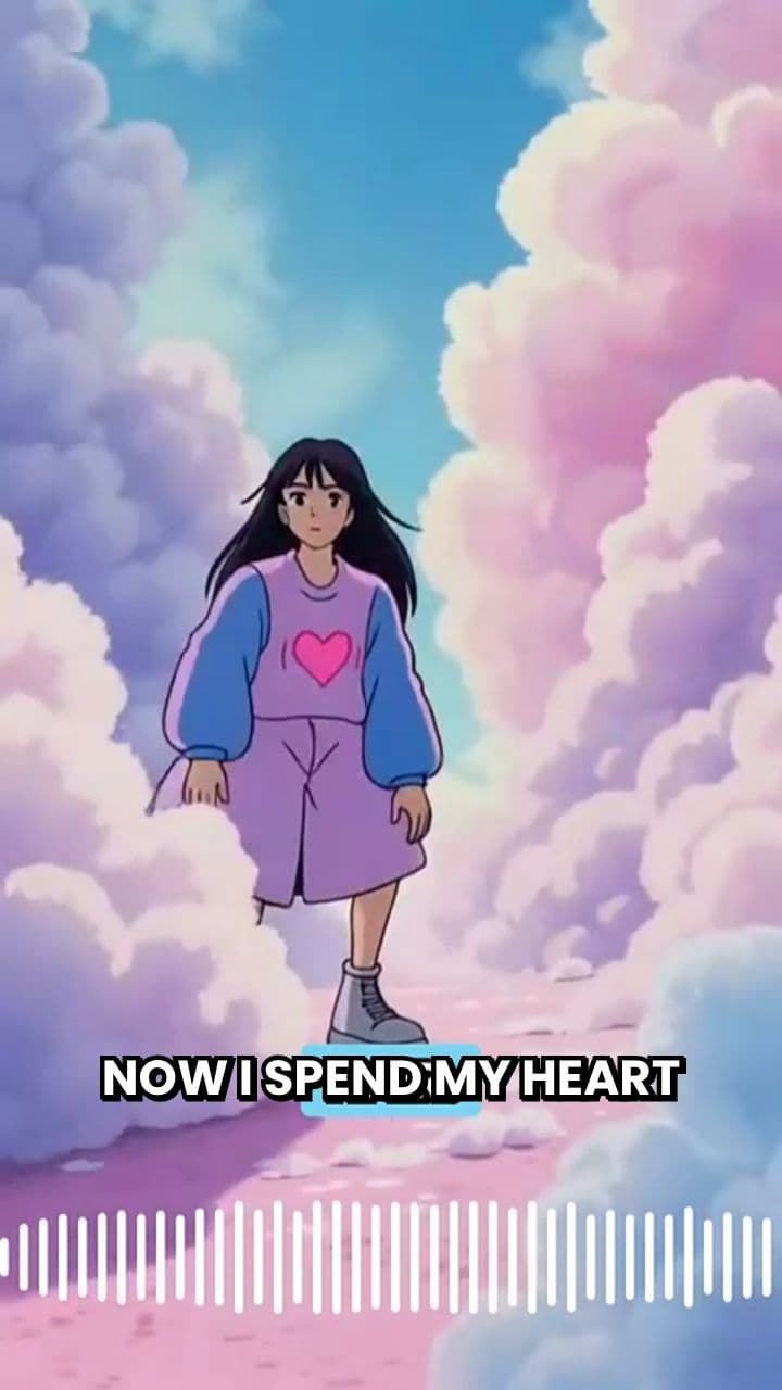 Heart in Cotton Candy