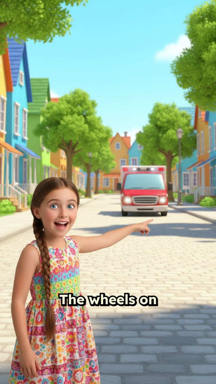 The Wheel on the Ambulance 🚑 Cartoon Cars Kids Songs