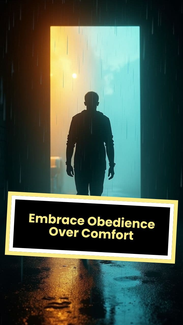 Embrace Obedience Over Comfort