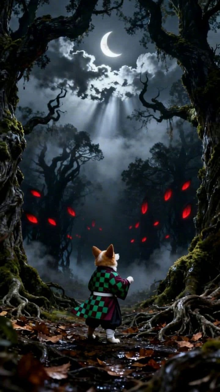 Corgi Hashira: The Demon Forest Battle