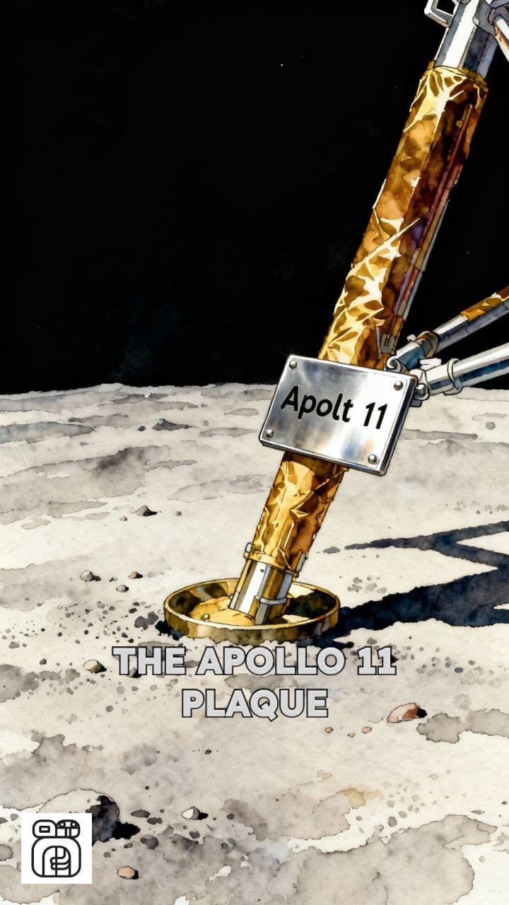 Humanity's First Message on the Moon