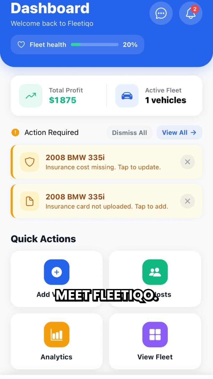 Fleetiqo - Your Ultimate Fleet Management Solution