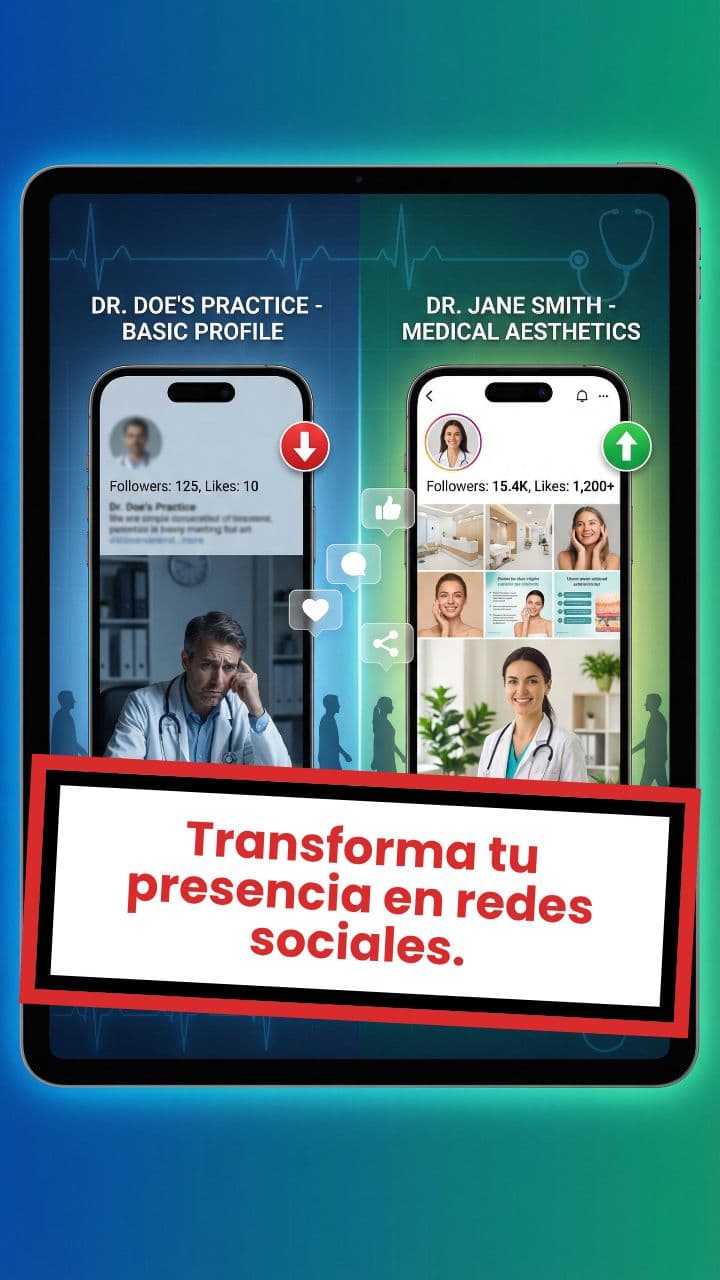 Transforma tu presencia en redes sociales.