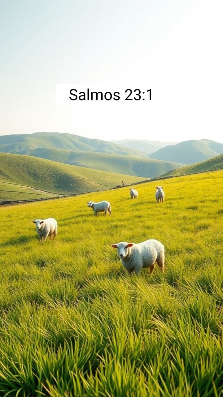 Jehová es mi pastor; nada me faltará. - Salmos 23:1