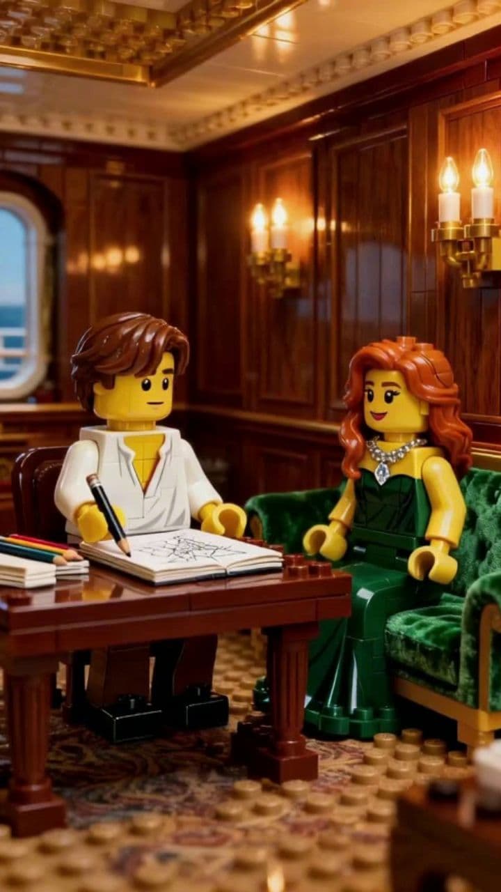 LEGO Titanic: The AI Portrait