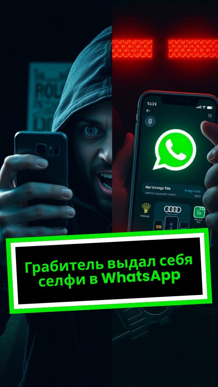 Грабитель выдал себя селфи в WhatsApp