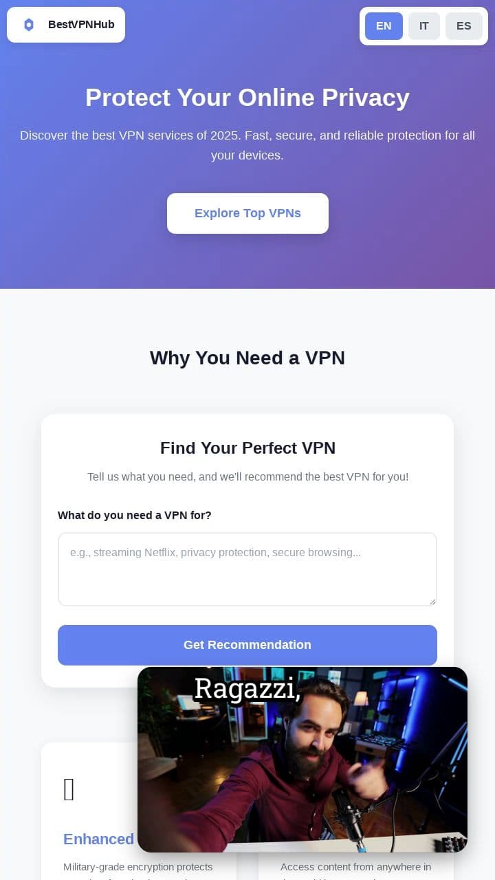 Scopri Best VPN Hub per scegliere la VPN ideale