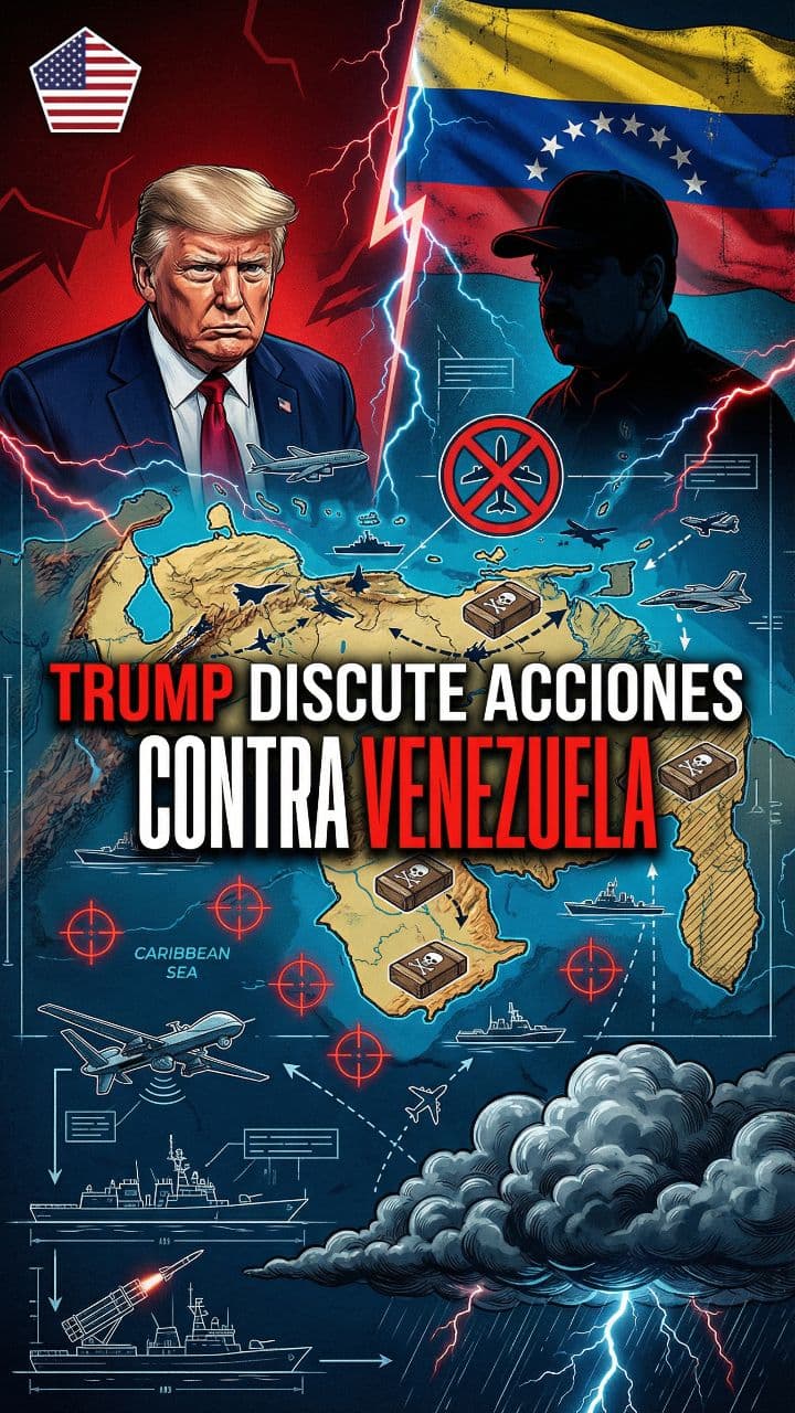 Trump discute acciones contra Venezuela