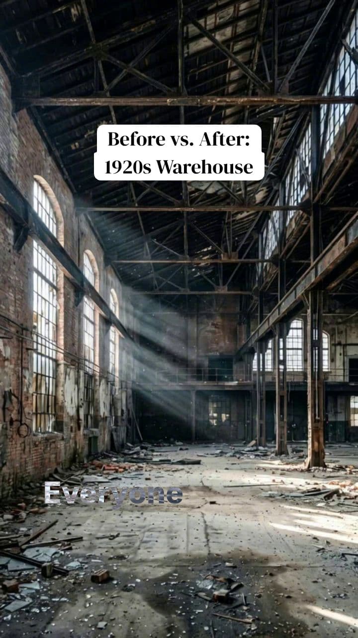 From Ruin to Masterpiece: 1920s Warehouse Renovation