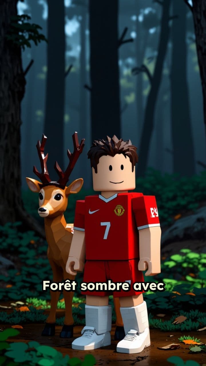 Fuite dans la forêt nocturne