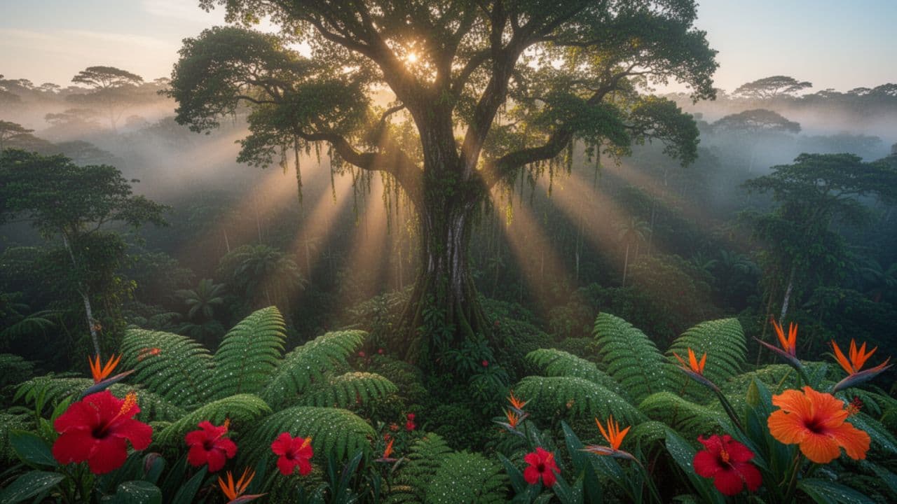 La scimmietta burlona della giungla