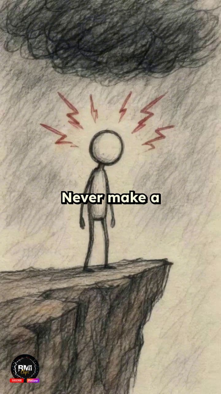Never Make a Permanent Decision Based on a Temporary Emotion