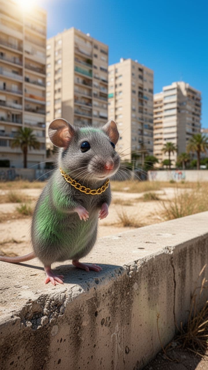 Une souris verte