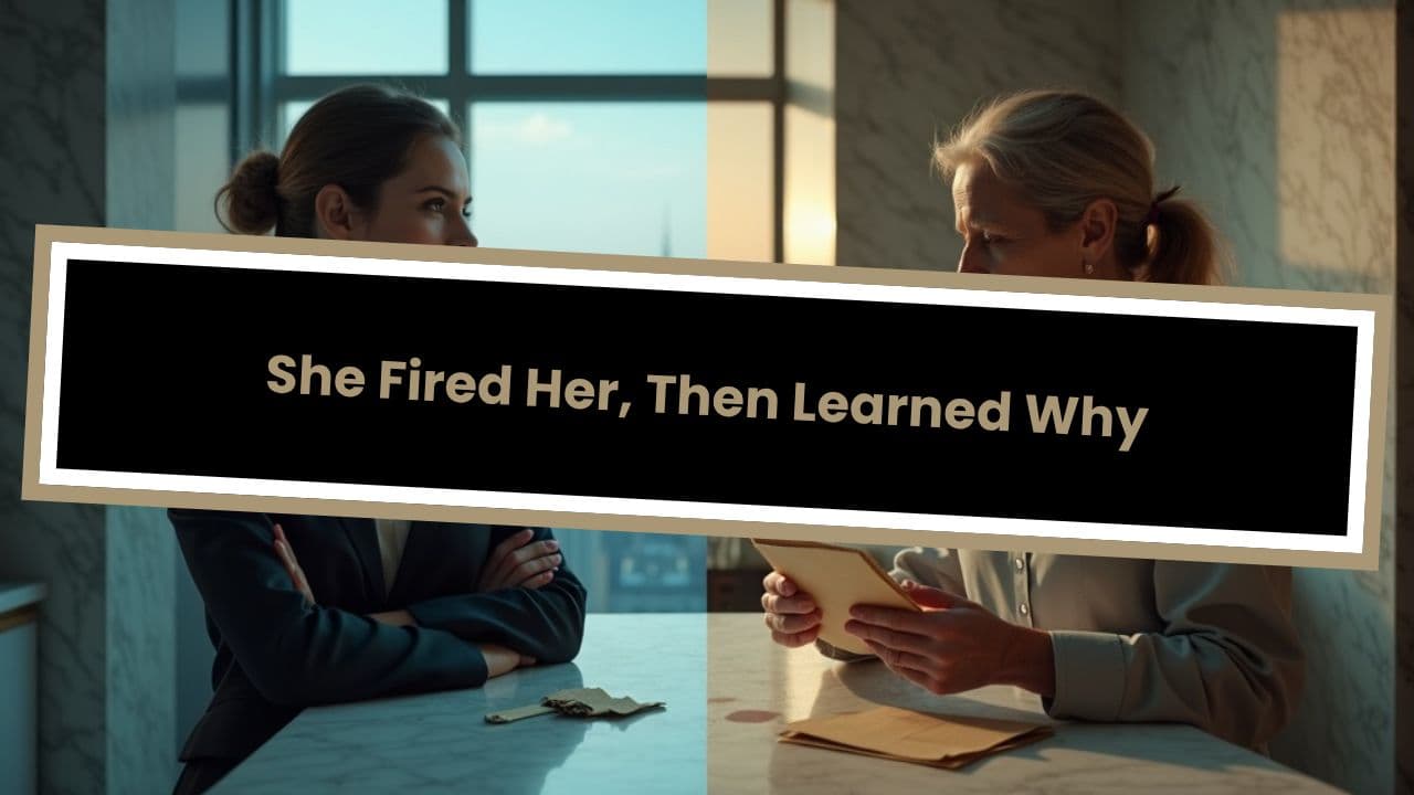 She Fired Her, Then Learned Why
