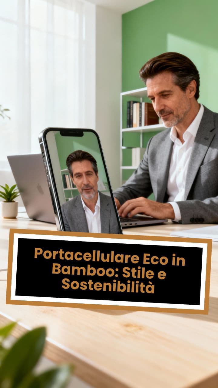 Portacellulare Eco in Bamboo: Stile e Sostenibilità