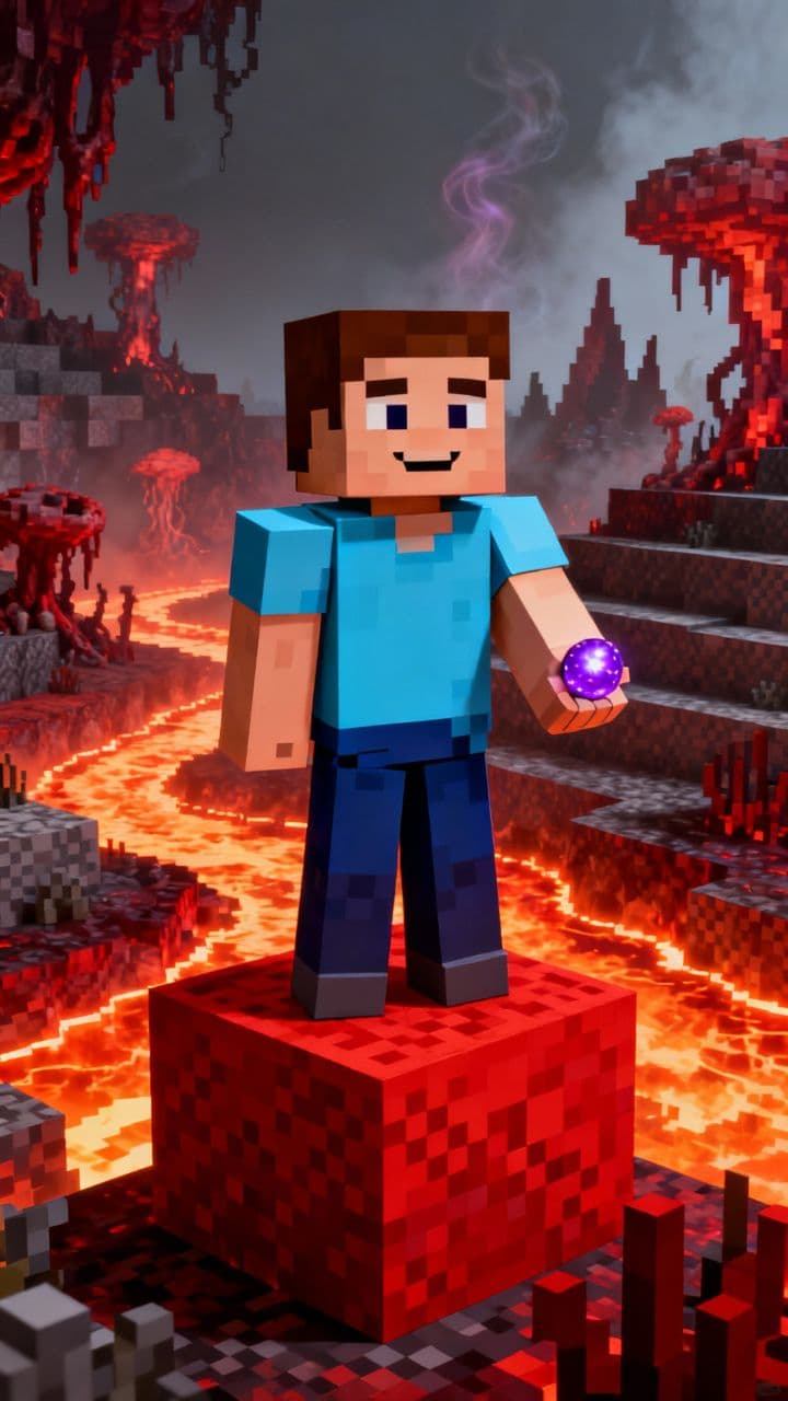 Nether Dunk: An Ender Pearl Jump Shot