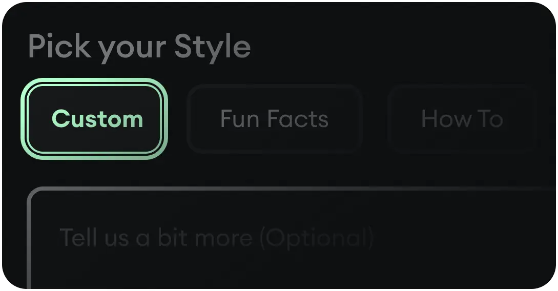 Easy to use AI script generator