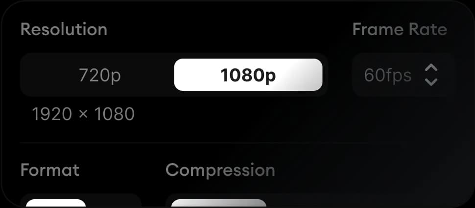 High quality video export